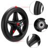 Wheelchair Replacement Front Wheels, Solid Black, Pair – 6 in/14 cm (5.5 in) view 3