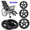 Wheelchair Replacement Front Wheels, Solid Black, Pair – 6 in/14 cm (5.5 in) view 4