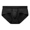 Men's String Jockstrap, Thong Underwear, Swim Brief, Kinkywear, Black, 3XL view 2