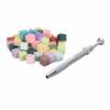 Ombre Nail Sponges, Nail Art Stamping Tool with Magnetic Pickup Clip, 100-Piece Set view 1