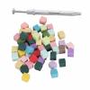 Ombre Nail Sponges, Nail Art Stamping Tool with Magnetic Pickup Clip, 100-Piece Set view 2
