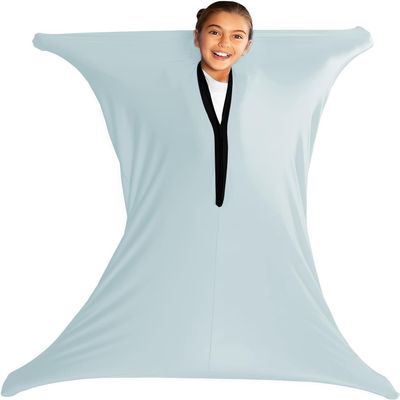 Sensory Body Sock for Children, 101.6 x 68.6 cm, Full-Body Stretch Wrap, Gray, L