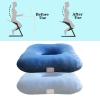 GLJTUO Anti-Pressure Donut Cushion for Hemorrhoids, Pregnancy, Pressure Sores, Wheelchairs, and Extended Sitting, Blue view 3