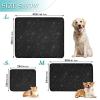 Washable, Non-Slip Pee Pads for Large Dogs, for Travel, 24 x 36 in + 36 x 42 in, Black and White, 2-Pack view 3