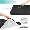 Washable, Non-Slip Pee Pads for Large Dogs, for Travel, 24 x 36 in + 36 x 42 in, Black and White, 2-Pack view 4