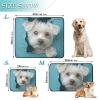 Washable, Non-Slip Dog Mats for Grass, 61 x 91.4 cm + 91.4 x 106.7 cm, Cartoon Cute White Dog, 2-Pack view 3