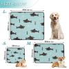 Washable, Non-Slip Dog Mats for Car Seats, Black, 2-Piece Set view 3