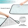 Reusable Pee Pads for Large Dogs, Extra-Large, Washable, Non-Slip, for Car and Airplane, 61 x 91.4 cm + 91.4 x 106.7 cm, Blue and White, 2-Pack view 4