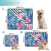 Reusable Dog Pee Pads, Non-Slip Car Floor Mats, 61 x 91.4 cm + 91.4 x 106.7 cm, Tropical Peach Flamingo, 2-Pack view 3