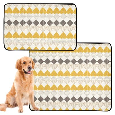 Washable Non-Slip Dog Training Pads, Brown, 2-Pack