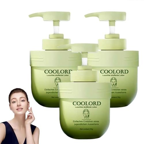 Coolord Luxury Collagen Firming Cream, Body Lotion for Skin Tightening, 24-Hour Radiance, All Skin Types (3 pcs)