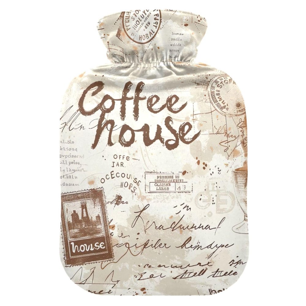 Coffee House Hot Water Bottle, 2 L
