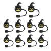 Pumpkin Straw Toppers, Halloween 3D Cartoon Straw Attachments view 1