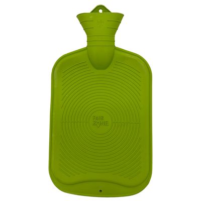 FAIR ZONE 2-Liter Hot Water Bottle, Green, No Cover
