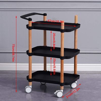 SXTYFBB 3-Tier Rolling Salon Trolley, No Handle