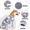 PJDDP Warm Winter Onesie for Dogs, Gray, 3XL view 4