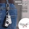 Pocket Keychain Pill Holder Decorative Pill Box view 2