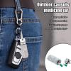 Pocket-Size Keychain: Portable Pill Case view 2