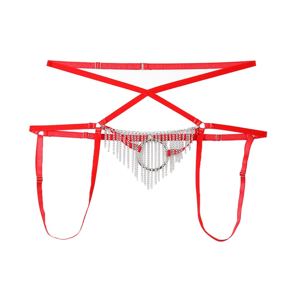 Men's Sexy Red Mini Jockstrap Thong, Ultra-Thin, One Size
