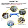 MZZKFC Oxygen Cylinder Holder, 10.6 in. Inlet Diameter, Steel Cylinder Rack with Safety Chain, 6-Pack, 25.6 x 7.9 in. (65 x 20 cm) view 4