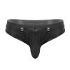 Men's Sexy Transparent Black Thong Loincloth, Size L view 2