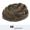 Natural-Looking Men's Hairpiece, Thin-Skin Toupee with PU Base view 2