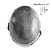 Natural-Looking Men's Hairpiece, Thin-Skin Toupee with PU Base view 3
