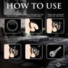 MASTER SERIES Hard Stop Chastity Cage for Beginners, Men & Couples, Easy-Lock Ventilated Design, Various Ring Sizes, 8-Piece Set, Black view 3