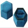 Vintage Velvet Hexagonal Jewelry Organizer and Box view 1