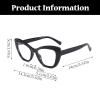 LJCZKA Cat-Eye Blue Light Blocking Glasses for Women, Non-Prescription, Brown Leopard view 4
