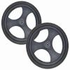 16-Inch Rear Wheels for Manual Wheelchairs, 16 x 1.75 PU Solid Tires, 1/2-Inch Bearings, 2-Pack view 1