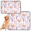 Reusable Dog Pee Pads for Indoor Use, Non-Slip, 24 x 36 in, Cactus, 2-Pack view 1