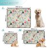 Reusable Dog Pee Pads, Washable Non-Slip Pet Mat, 61 x 91 cm / 91 x 107 cm, Merry Christmas Holiday Floral (6) view 3