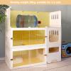 Cat Cage with Litter Box - Sliding Door Design view 3