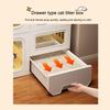 Cat Cage with Litter Box, Indoor Cat Enclosure, DIY Cat Playpen with Casters, Raises Height by 4 cm (Color: view 2
