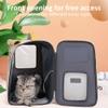 Pet Trolley Carrier, Breathable Rolling Backpack for Small Dogs and Cats view 4