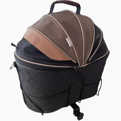 DONGXIAO Dog Car Carrier for Bicycle Rear Seat, Foldable Canvas Pet Carrier, Large Capacity, for Cats and Dogs
