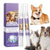 Pet Toothbrush Pen with 2 x Dog Dental Gel, Natural Oral Whitening Gel, 6 ml for Dogs and Cats view 1