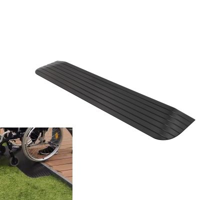 Hoiweqr Heavy-Duty Rubber Threshold Ramp, Black, 110.5 x 41 x 5 cm