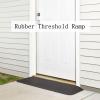 Hoiweqr Heavy-Duty Rubber Threshold Ramp, Black, 110.5 x 41 x 5 cm view 2