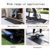 Hoiweqr Heavy-Duty Rubber Threshold Ramp, Black, 110.5 x 41 x 5 cm view 4
