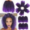 8-Inch Synthetic Hair Extension, Curl Bounce Afro Kinky Curly Crochet Braiding Hair (30-613) view 2