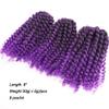 8-Inch Synthetic Hair Extension, Curl Bounce Afro Kinky Curly Crochet Braiding Hair (30-613) view 4