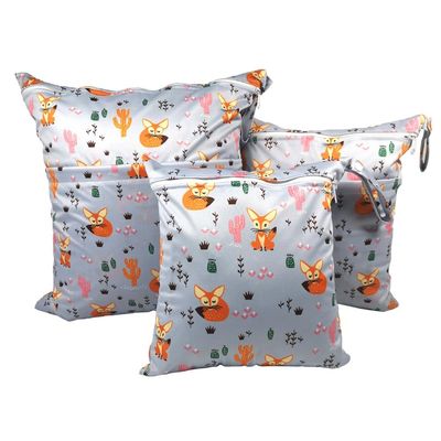 Wisafory 3-Piece Cloth Diaper Wet Bag Set, Waterproof Reusable Bags in 3 Sizes, 12#