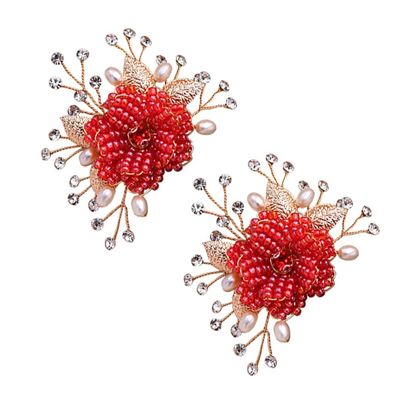 PACKOVE 4-Piece Shoe Clips, Decorative Wedding Shoe Accessories for Women