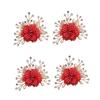 PACKOVE 4-Piece Shoe Clips, Decorative Wedding Shoe Accessories for Women view 4