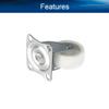 djgkENVQ Chair Casters for Desks, 1.18 in, Nylon, Top Plate Mount, No Brakes, White, 26 lb Capacity, 4 pcs view 3