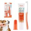 Dog Dental Care Set with Toothpaste, Toothbrush & Finger Brush, Orange view 1