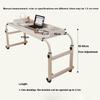 Adjustable Overbed Desk, 115–210 cm, 4 Wheels, Height-Adjustable 65–95 cm view 2