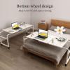 Height-Adjustable Rolling Bed Desk view 3